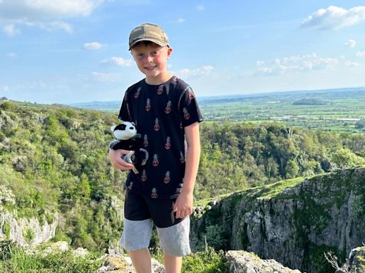 TV stars wish boy, 8, luck with mountain climb