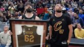 Travis and Jason Kelce attend bobblehead giveaway, cheer on Cavaliers to stunning win over Celtics