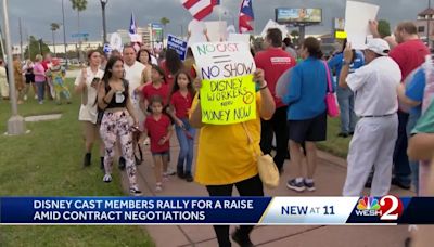 'Without us, there is no magic': Disney workers call for raises at rally