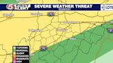 Severe thunderstorms begin tonight and continue into Thursday morning