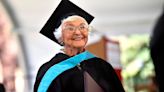 105-year-old walks at graduation to receive master's degree from Stanford