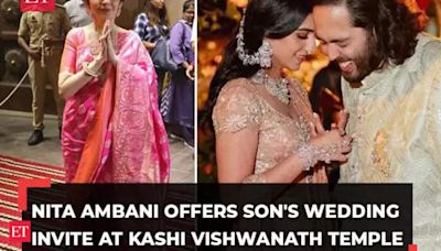 Nita Ambani visits Varanasi to offer Anant Ambani’s wedding invite at Kashi Vishwanath temple