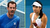 Andy Murray and Emma Raducanu form surprise team to delight Wimbledon crowds