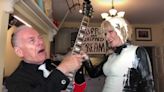 Toyah and Robert Fripp perform Cream cover, cover themselves in cream