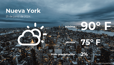 Nueva York: pronóstico del tiempo para este martes 25 de junio - El Diario NY