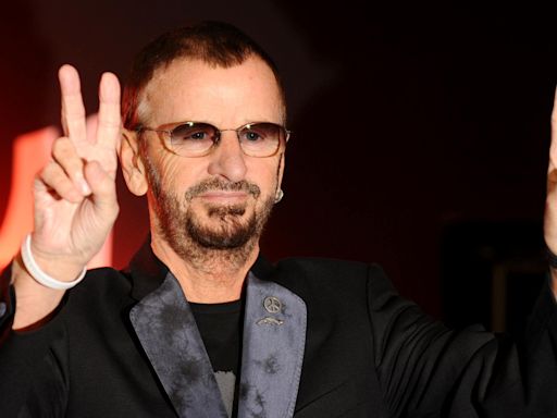 Ringo Starr marks 84th birthday on stage with message of ‘peace and love’