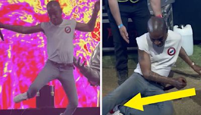 Kid Cudi Broke His Foot While Performing At Coachella, And The Moment It Happened Was Captured On Video