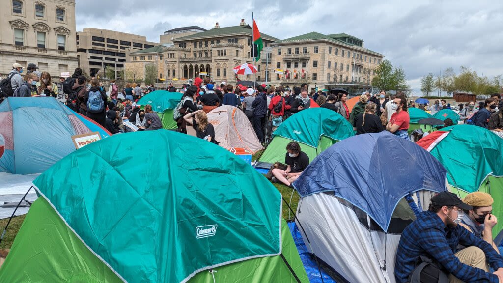 Wisconsin students launch pro-Palestinian encampment protest, joining campuses across the nation