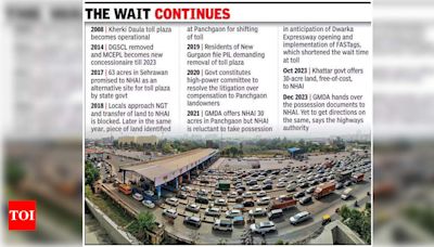 Kherki Daula Toll Plaza Shifting Announced In ’17, But No Progress, Commuters Still Stuck In Snarls | Gurgaon News - Times of...