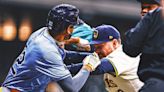 Abner Uribe, Freddy Peralta among four suspended in Brewers-Rays brawl