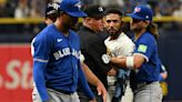 Benches clear in Blue Jays-Rays after Génesis Cabrera shoves José Caballero