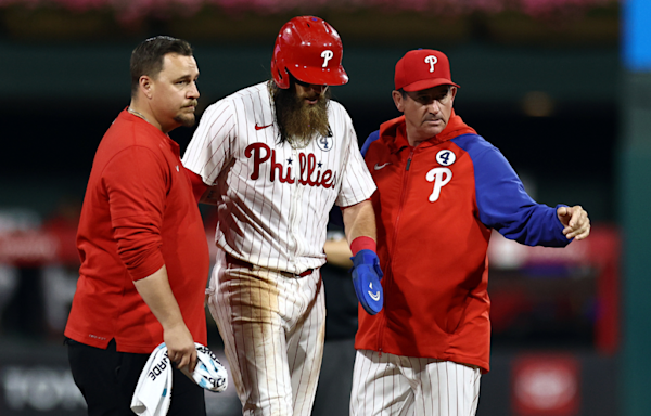 Brandon Marsh injury update: Phillies outfielder lands on IL with hamstring strain after getting hurt on bases