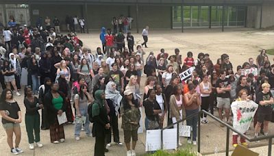 St. Paul Highland Park High students hold pro-Palestinian walkout