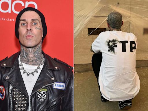 Travis Barker Visits Late Mom Gloria’s Memorial: ‘I Wish Heaven Had Visiting Hours’