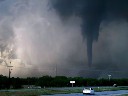 Massive tornado rips through Hawley, Texas on Thursday. See photos, video of the damage