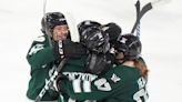 Healey's goal in 2nd period gives Boston 4-3 win in first game of PWHL championship series