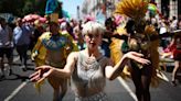 Tens of thousands take to streets during London’s annual Pride march