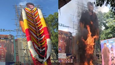 Sudarshan Theater Fire: Jr NTR Cutout Catches Fire In Hyderabad Amidst Celebration Chaos