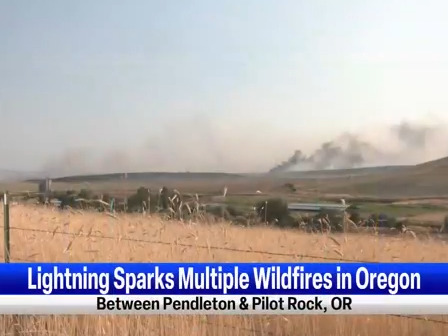 Multiple fires burning near Pilot Rock, new level 3 (GO NOW) evacuations in place