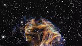 La impactante exhibición de fuegos artificiales celestiales: el telescopio Hubble capturó los restos de la catastrófica muerte de una estrella