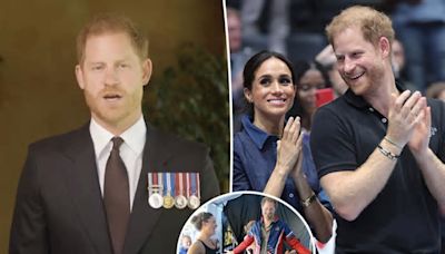 Prince Harry presents prestigious ‘Soldier of the Year’ award from his Montecito mansion yard