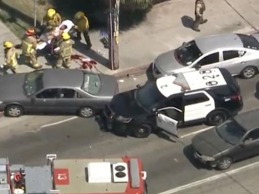 Deputies shoot carjacking suspect through rear window in chaotic confrontation in Pico-Union