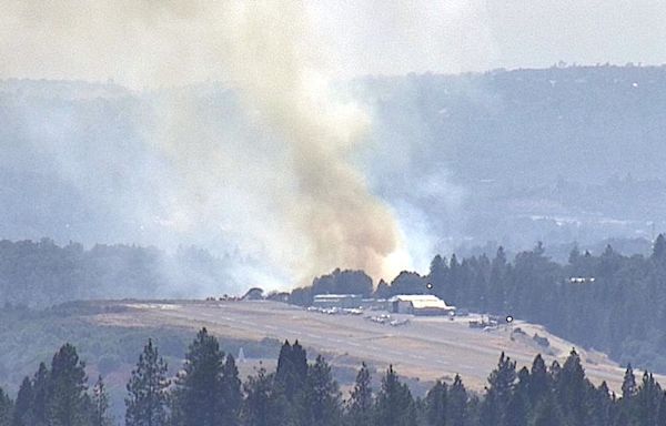 Placerville Airport airplane hangars burning; evacuations ordered