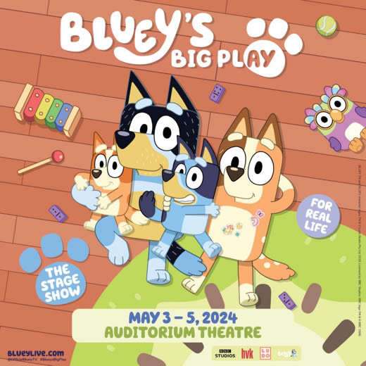 Bluey's Big Play in New York at Auditorium Theater 2024