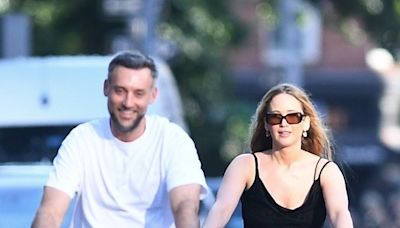 Jennifer Lawrence Wore the Coolest Studded Flats for a Bike Ride with Her Husband