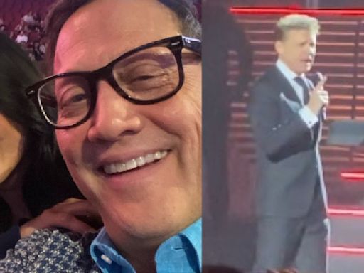 Rob Schneider acude al concierto de Luis Miguel con su esposa Patricia Maya