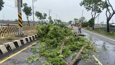 高雄清晨大雨路竹湖內停電3266戶 已復電逾9成