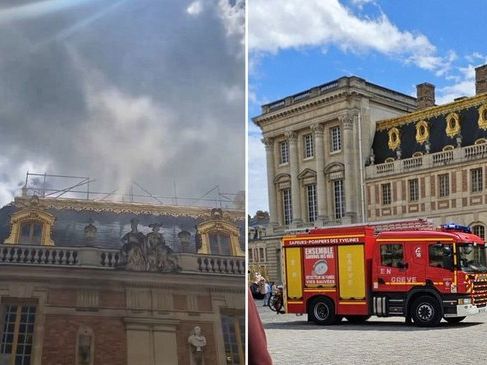 Evacuaron el histórico Palacio de Versalles en Francia: tensión por un incendio