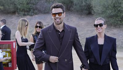 Theo James and his wife Ruth attend the Dolce & Gabbana fashion show