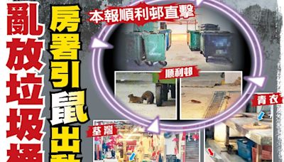 東方日報A1：亂放垃圾桶 房署引鼠出動