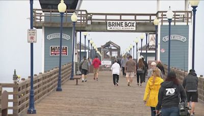Oceanside Pier is open | Historic pier partially reopens to the public, after devastating fire
