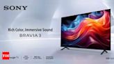 Sony Bravia 3 series debuts in India, price starts at Rs 93,990 - Times of India