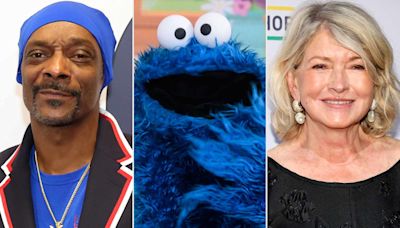 Snoop Dogg and Cookie Monster surprise Martha Stewart with birthday cake at Olympics: 'It's all cookies!'