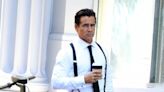 Colin Farrell Looks Crisp in Suit and Suspenders on Set of New Apple TV+ Drama 'Sugar'
