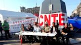 CNTE se queda en plantón en el Zócalo