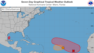 Peak of hurricane season is here, along with Tropical Storm Francine, 2 tropical waves