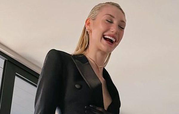 WNBA Star Cameron Brink Paired Her Plunging LBD with Thigh-High Stockings for the Ultimate Sexy Look