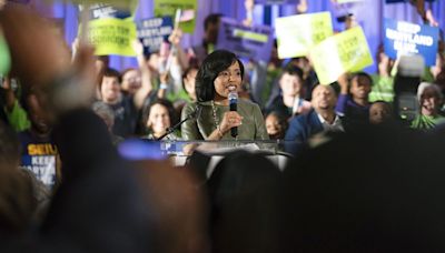 Angela Alsobrooks joins Kamala Harris at a gun-control rally, promises tough laws if sent to Senate