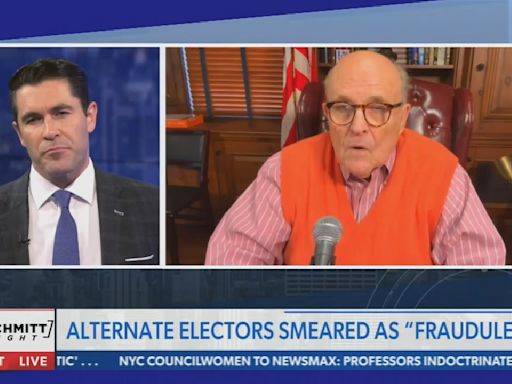 Newsmax host calls Arizona's indictment of Rudy Giuliani and others for scheming to overturn the 2020 election results "tyrannical"