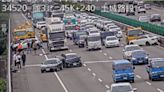 快訊／國3土城段5車連環撞 賓士轉180度停內側車道...回堵嚴重