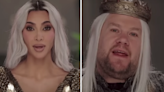Kim Kardashian decapita a su enemigo en divertidísima parodia de ‘House of the Dragon’ con James Corden