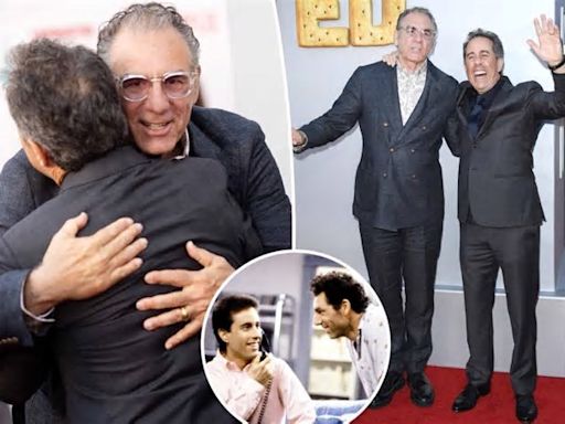 Reclusive Michael Richards reunites with Jerry Seinfeld on first red carpet in 8 years