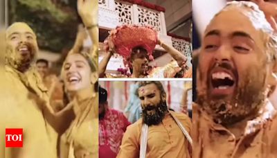...Pandya-Ranveer Singh, Anant Ambani and Radhika Merchant's haldi ceremony was filled with laughter, love and fun moments | Hindi Movie News - Times of India