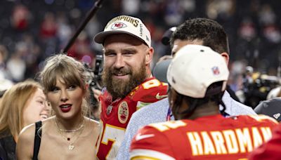 Travis Kelce and Taylor Swift cozy up in new European date night photo