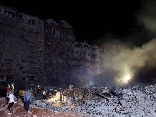 Israel unleashes huge strikes on Beirut - with Hezbollah leader the suspected target