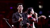 Watch Nick Jonas tumble into hole at Boston's Jonas Brothers The Tour show; fans poke fun